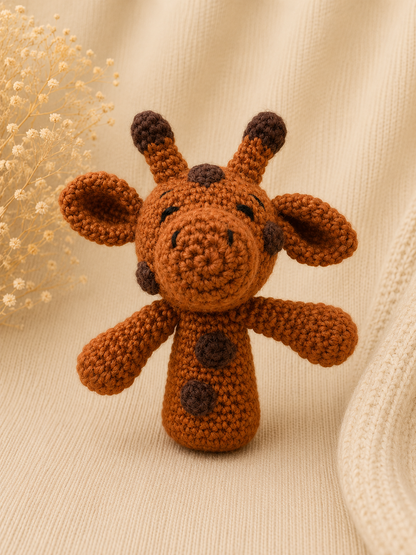 Handmade crochet animal finger puppet set of 5 by The Hook Project