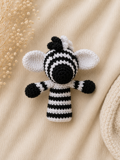 Handmade crochet animal finger puppet set of 5 by The Hook Project