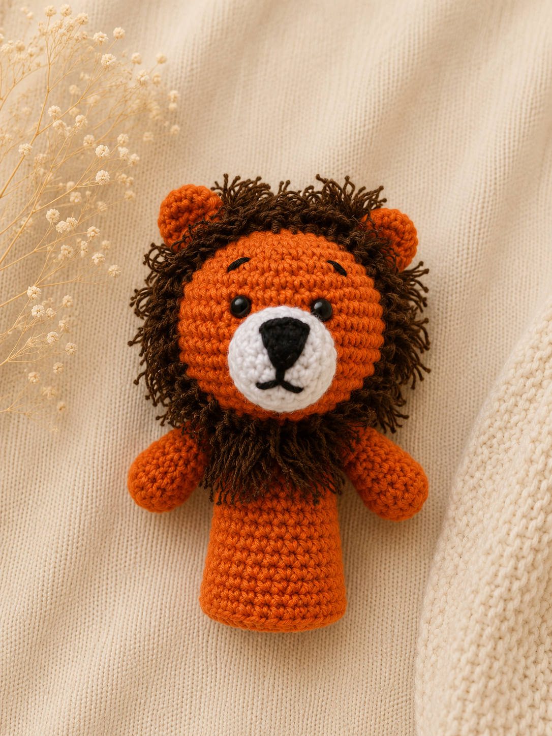 Handmade crochet animal finger puppet set of 5 by The Hook Project