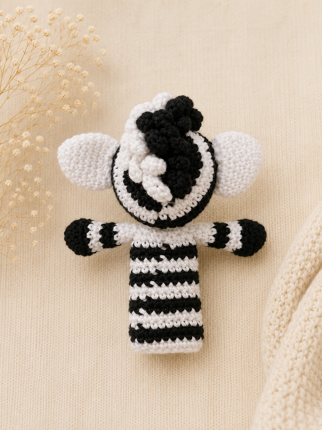 Handmade crochet animal finger puppet set of 5 by The Hook Project