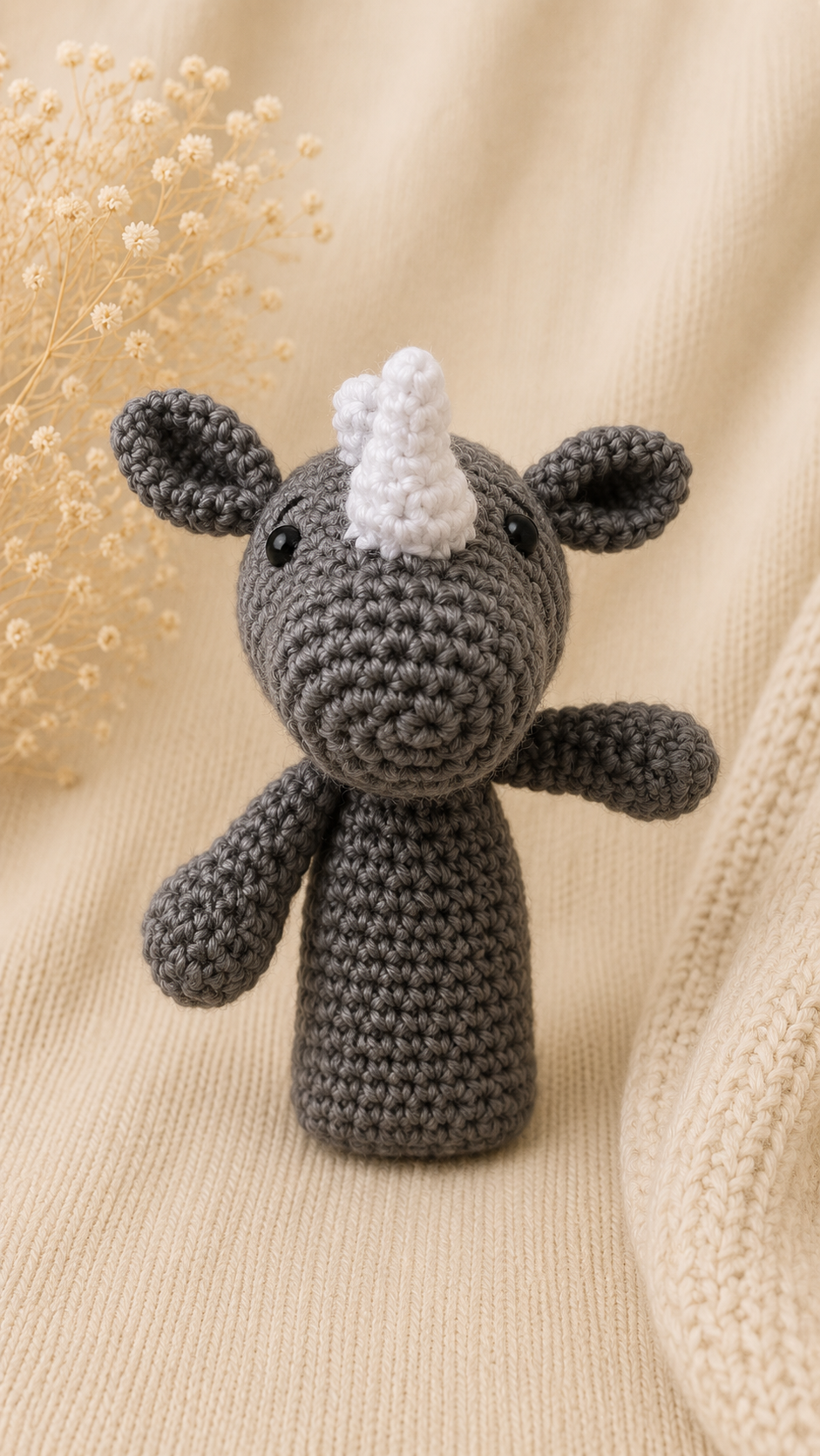 Handmade crochet animal finger puppet set of 5 by The Hook Project